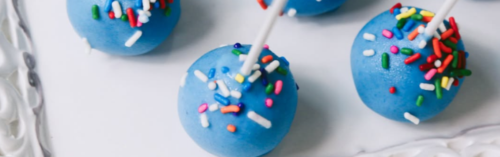Blue Birthday Cake Cake Pops (Michigan Pastry Company)
